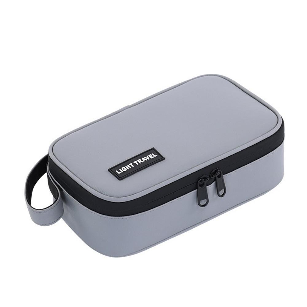 Large Capacity Digital Accessories Storage Bag Travel Electronic Organizer  Cables Storage серый