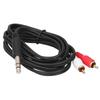 6.35mm To Dual RCA Audio Cable Stereo Male Adapter Connector Audio Y Splitter Cable