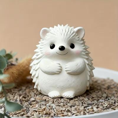 Moule à Bougie en Silicone Hérisson Exquis, Facile à Démouler, Convient pour Bougie, Plâtre | Décoration DIY, Décoration de Jardin, Noël