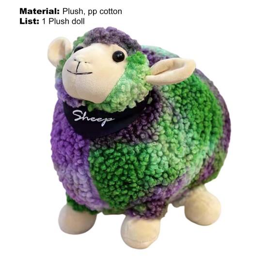 Sheep Plush Toy Ultra Soft Decorative Fluffy Kawaii Lamb Baby Accompany Sofa Toy for Birthday Gift