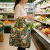 Faltbare Einkaufstasche Große Wiederverwendbare Einkaufstasche mit Beutel Tragbare Leichte Handtasche Umweltfreundliche Waschbare Tragetasche für Einkaufen Outdoor Reisen Zuhause