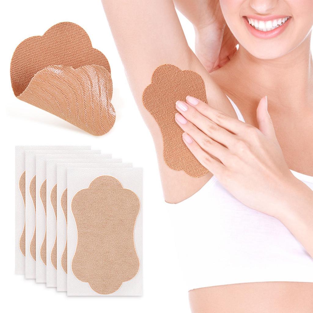 50pcs Summer Underarm Sweat Patch Versatile Slim Invisible Non Scarring Stretch Cotton Disposable Sweat Absorption Patch for Exercising
