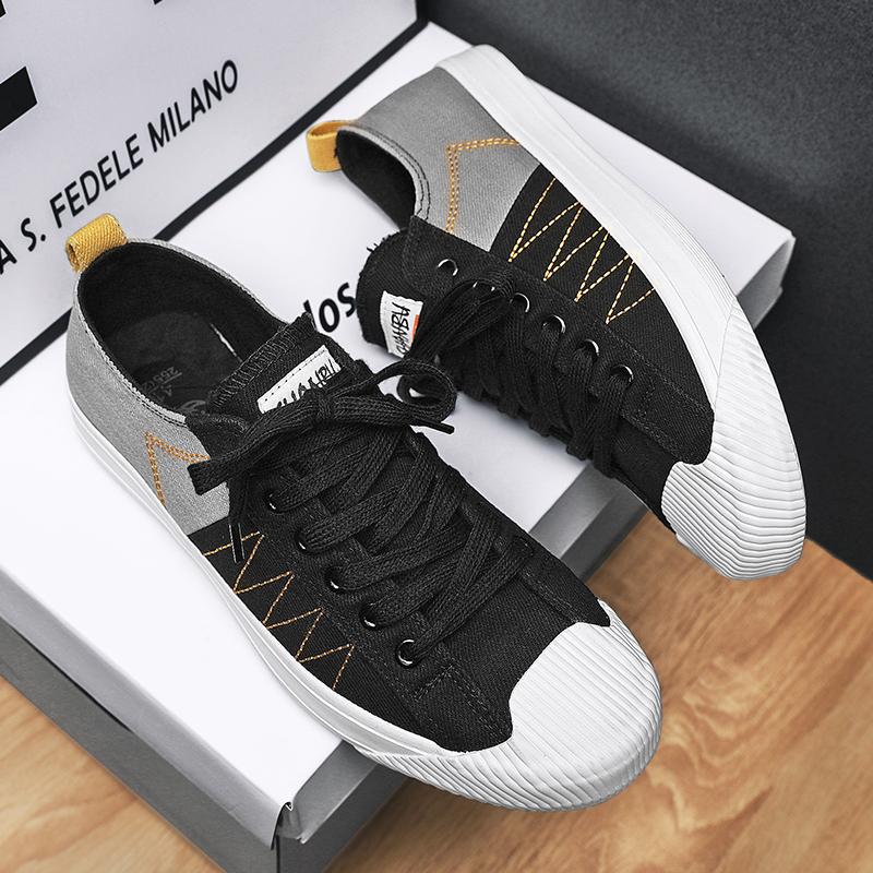 Fashion Shoes for Men Canvas Walking Retro Elegant Sneakers Man High Quality Fashion Flat Casual Shoes Lightweight Male Shoe Korean