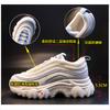 Absorbent Sole Dad Shoes Women's Spring 2025 New Thick-soled Heightening Sports Shoes Women's Running Breathable Casual Women's Shoes Tide