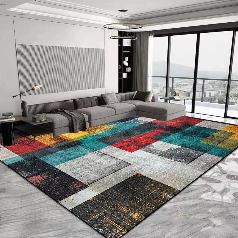 Abstract Art Carpets Printed Polyester Carpet Living Room Home Bedroom Rug Sofa Large Area Decoration Soft Anti-slip Floor Mat