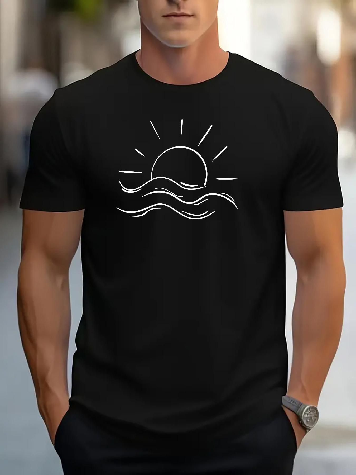 

Casual Round Neck T-shirt - Lightweight Breathable Polyester XXXL