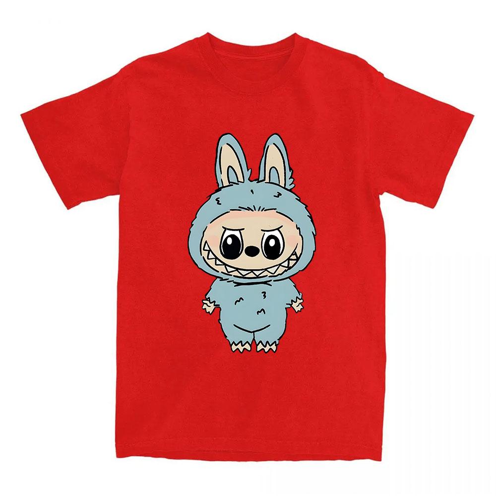 Girls Tees Kawaii Doll Labubu T-shirt 2025 Fashion Cartoon Graphic Tshirts Short Sleeve Cotton Female T Shirts Streetwear Women