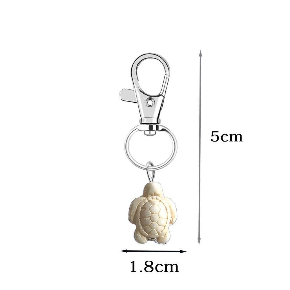Creative Diy Travel Turtle Keychain Birthstone Turquoise Jewelry Pendant Couple Family Keychain Pendant