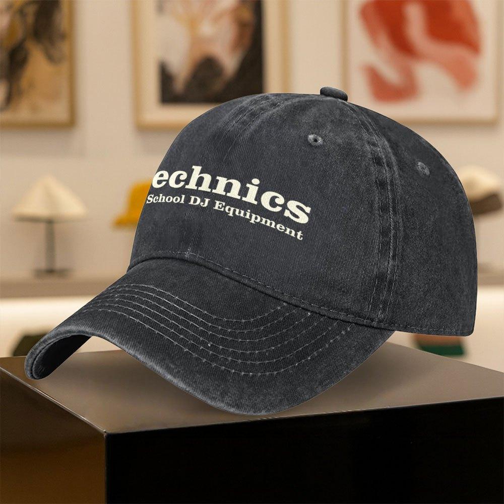 Vintage Exquisite Technics Retro Equipment Pattern Print Baseball Cap A Very Stylish Hat Unisex the Preferred Accessory for