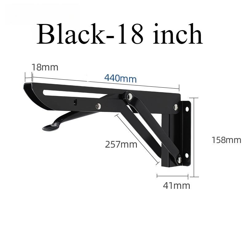 2pcs 8/10/12/14/16/18 Inch Folding Angle Bracket Triangle Shelf Heavy Support Adjustable Wall Mounted Bench