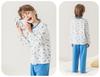 Yingbolun Summer New Boys' Long sleeved Pants Lycra Cotton Set A-class Home Clothes