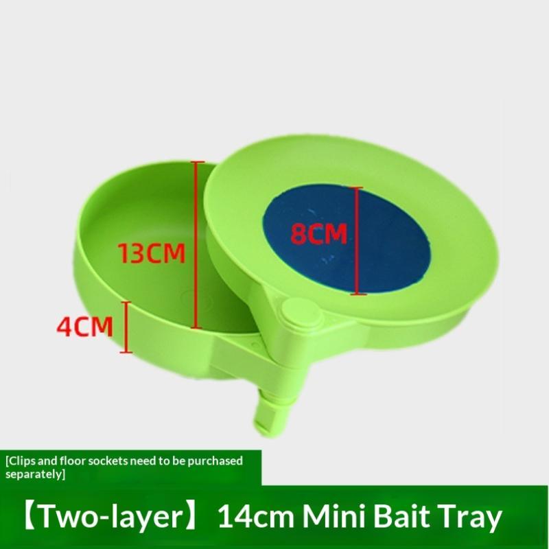 Fishing Bait Tray Storage Box 2/3 Layers Removable Hand Tray Durable Fishing Chair Tool for Outdoor Freshwater Fishing