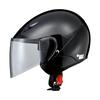 LEAD Semi-Jet SERIO RE-35 Motorcycle Helmet, Black, Free Size, Fits 57-60cm