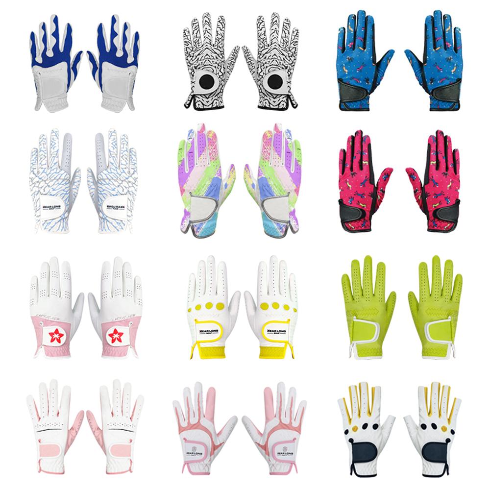 Premium Genuine Sheepskin Leather Golf Gloves with Waterproof UV Protection and Embroidery