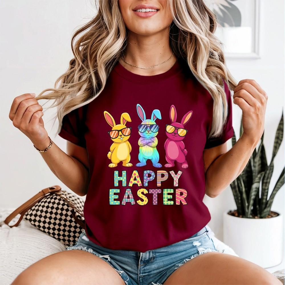 Funny Easter Bunny Cool Bunnies Happy Easter Unisexs Tshirt