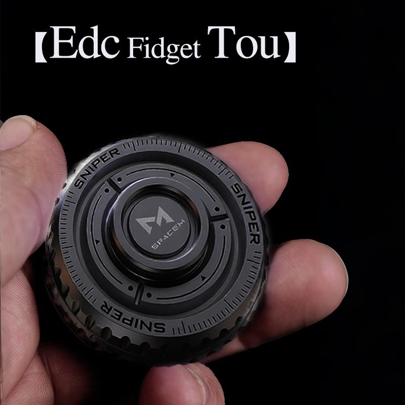 3-in-1 Metal Fidget Spinner Set for Adults Anxiety Relief Toys with Push Card Hand Spinner Stress Reducer Gift for Kids Office