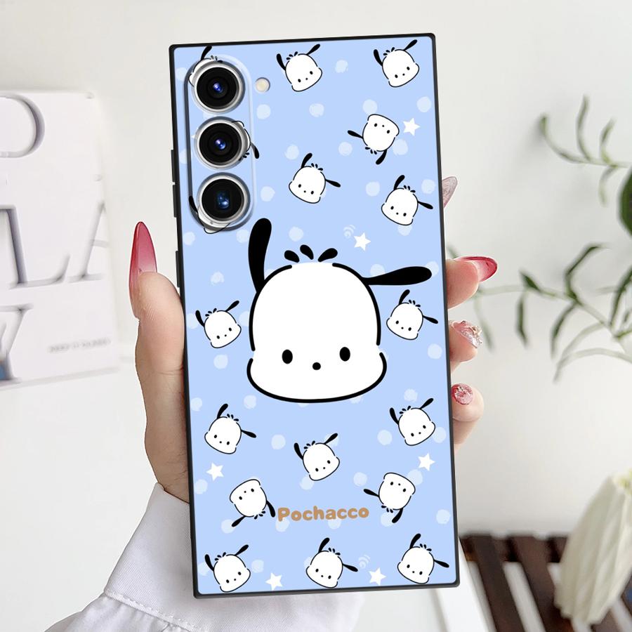 

Case for Samsung Galaxy S20 S21 FE S25 Edge S23 Ultra S24 Plus Black Soft Phone Cover Cute Sanrio Hello Kitty Galaxy S23+