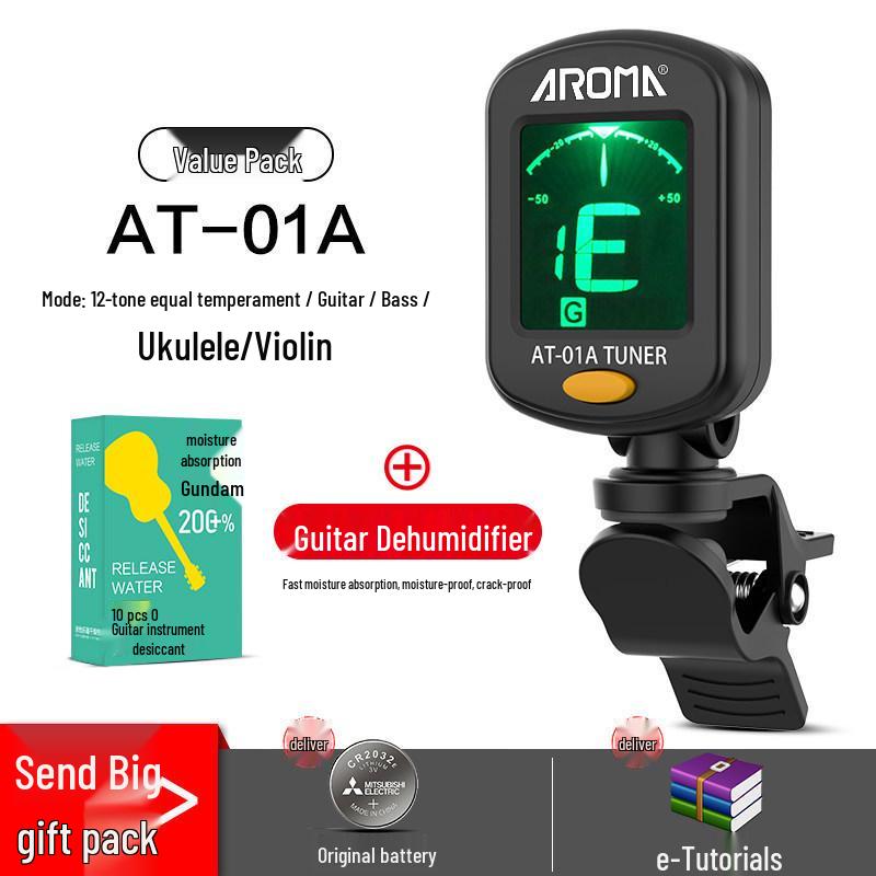 Anoma Univerzální elektronická ladička pro kytaru, ukulele a housle