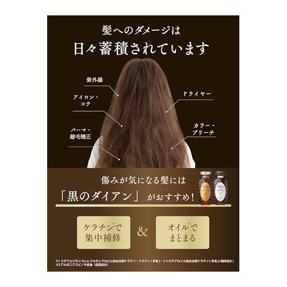 Diane Diane [Large Capacity] Shampoo [Damage Repair] Floral & Berry Scent Perfect Beauty Extra Damage Repair Refill 660ml