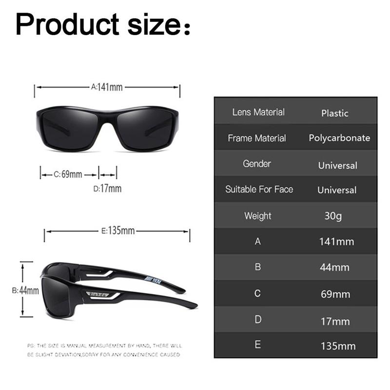 Polarized Sunglasses Men Designer HD Driving Sun Glasses Fashion Male Fishing Eyewear UV400 for Dirt Bike Moto Car Drivers