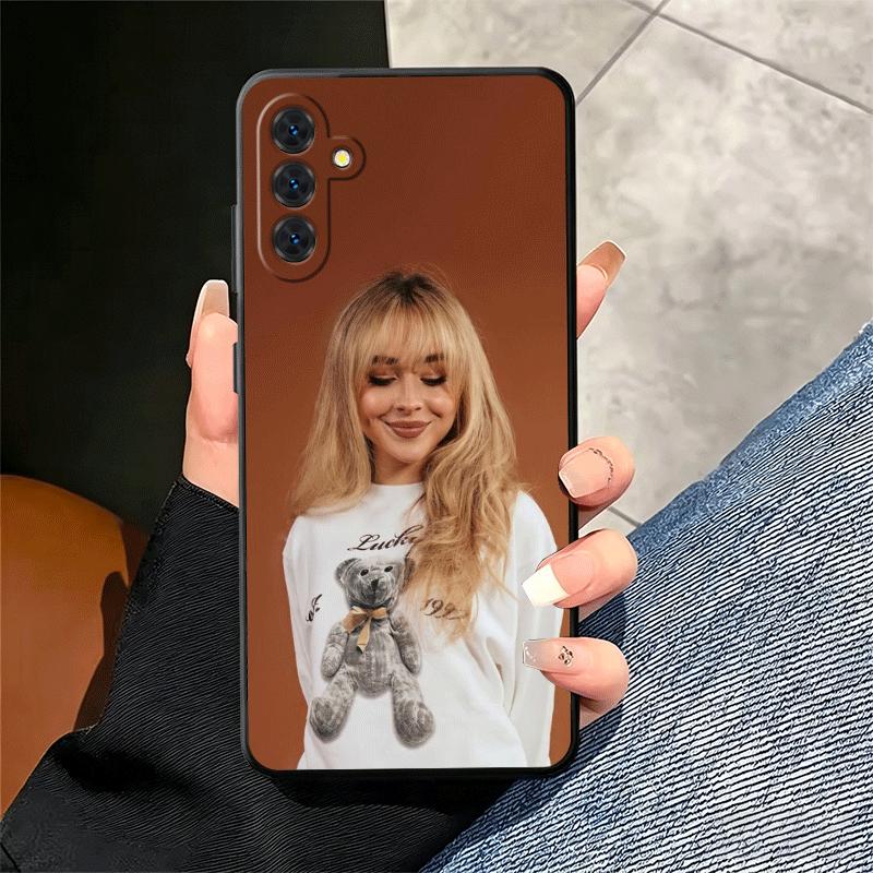 CR66 S-Sabrina C-Carpenter Zachte Telefoonhoes voor Samsung A17 A37 A57 A16 A26 A36 A56 A15 A25 A35 A55 A14 A24 A34 A54 A13 A23 A33 A