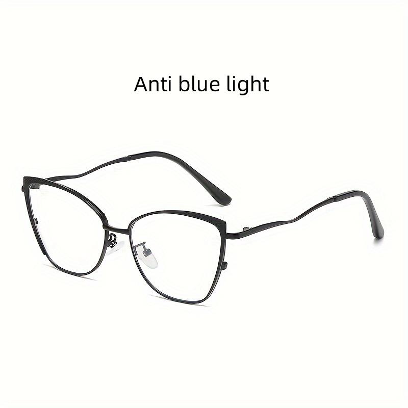 Blue Light Blocking Glasses Photochromic Unisex Metal Frame For Butterfly Style Fashion Trend Eyewear For Men Women