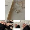 Eleganter Ring im koreanischen Stil aus 925er Sterlingsilber für Damen mit geometrischem Design und verstellbarer Größe