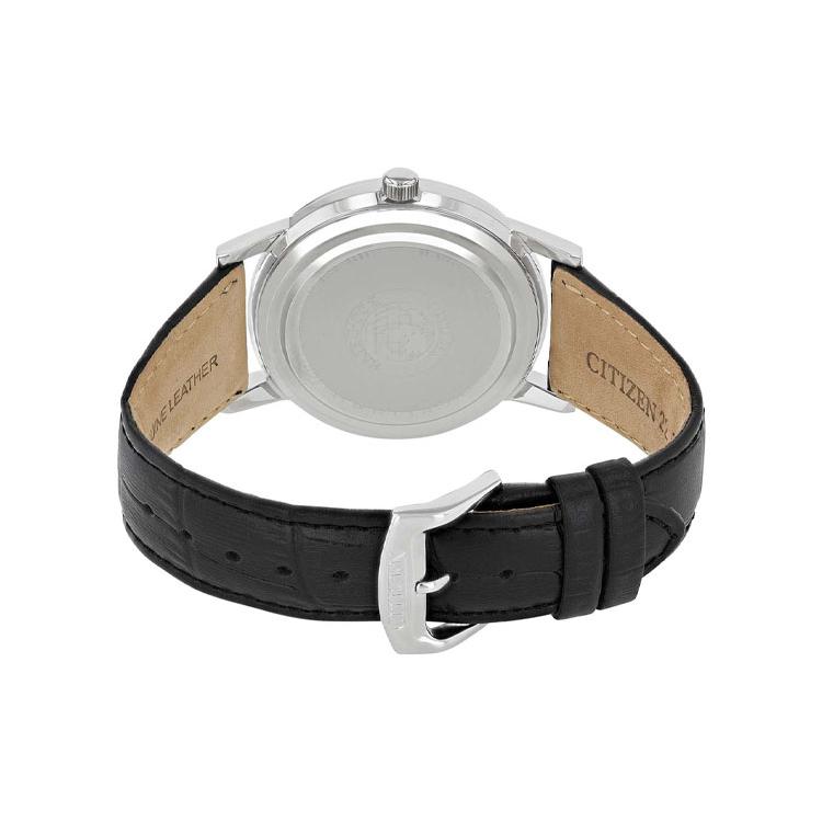 Citizen Quartz Movement Genuine Leather Strap Watch Men's Watches White Dial AO9000-06B-