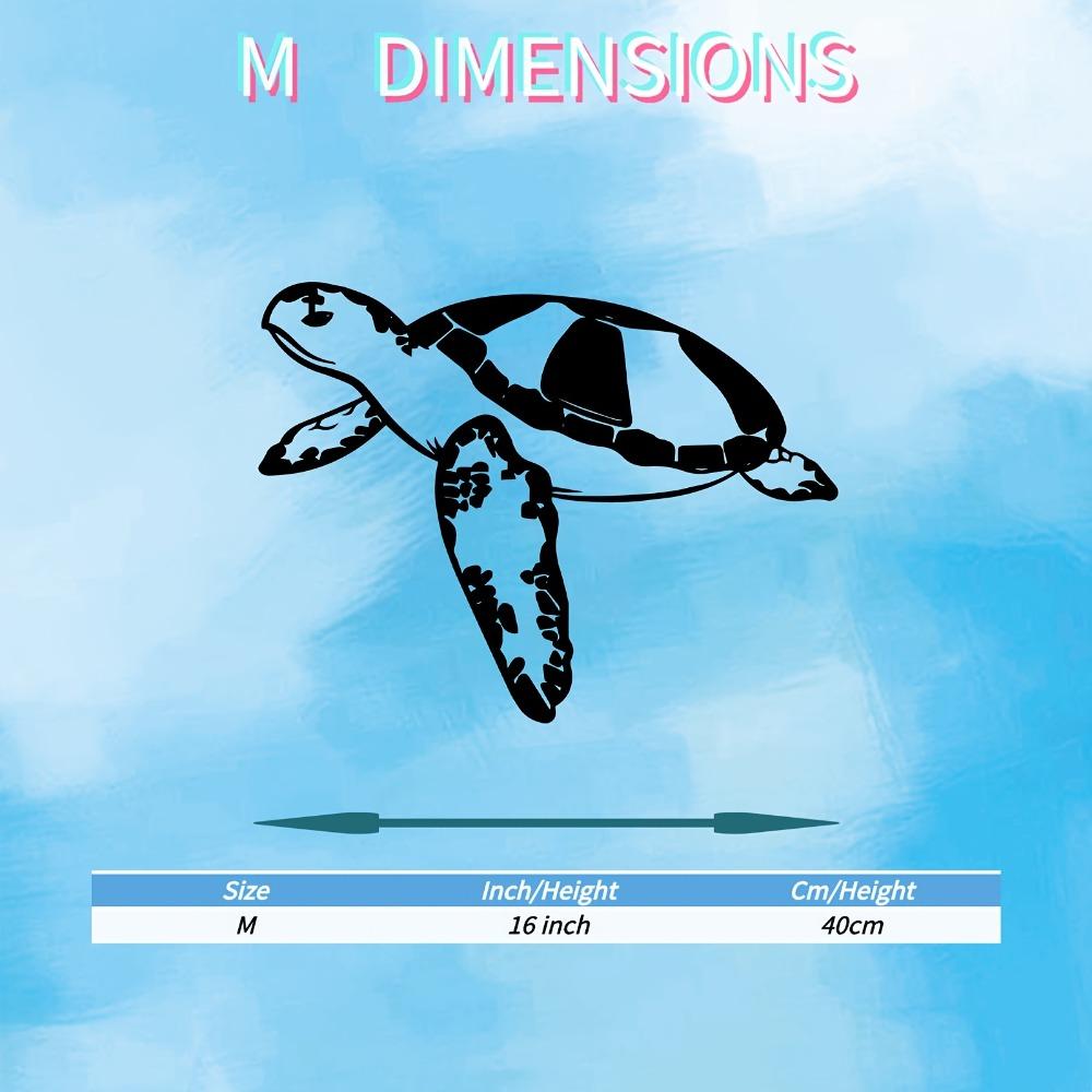 Coastal Sea Turtle Metal Wall Art Ocean Silhouette Decor Nautical Iron Sculpture for Living Room Bathroom Beach House Rust Proof Art Easy to Hang