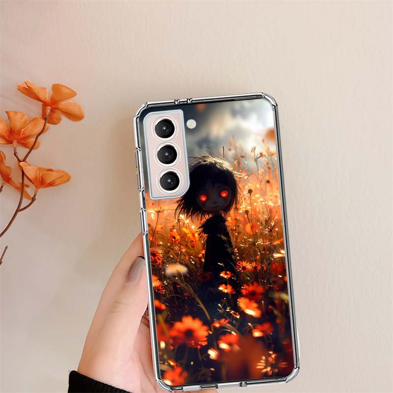 The Lonely and Terrifying Scarecrow Clear Phone Cases for Samsung S26 Ultra Galaxy S25 Edge S24 S23 FE S21 Plus S20 S22 S10 Cove