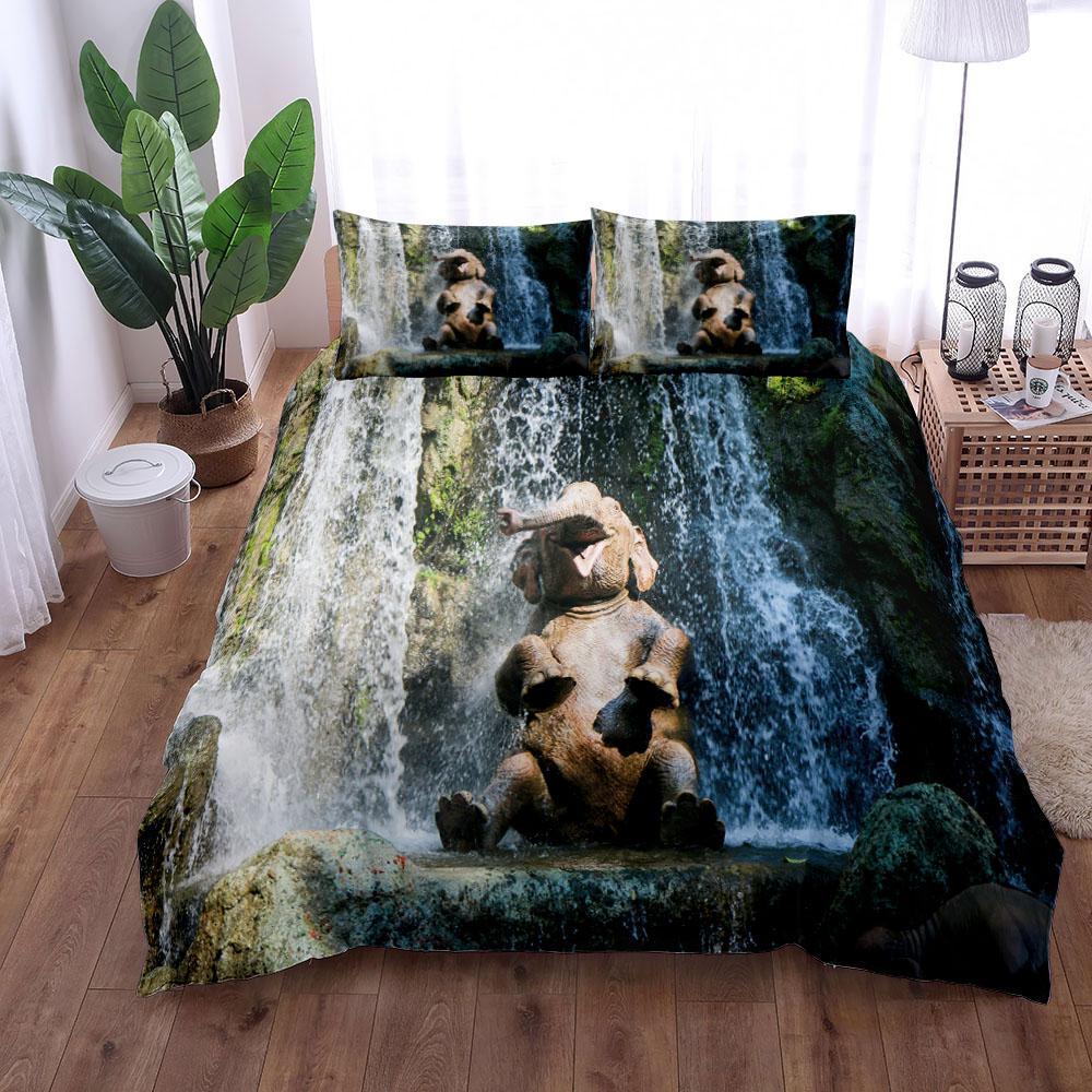 

Photographic Elephant Stunning Duvet Cover Set King Queen Double Full Twin Single Size Bed Linen Set 140x210cm