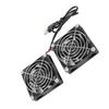 5V USB Power Cooling Dual Fan Router Heat Dissipation Cooler for RTAC68U AC86U EX6200 Tengda AC15