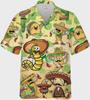 Chili Hawaiian, Mexican Culture Summer Beach Shirt Pepper Food Tacos Aloha, Cino De Mayo Button Down Short Sleeve Hawaii Shirt