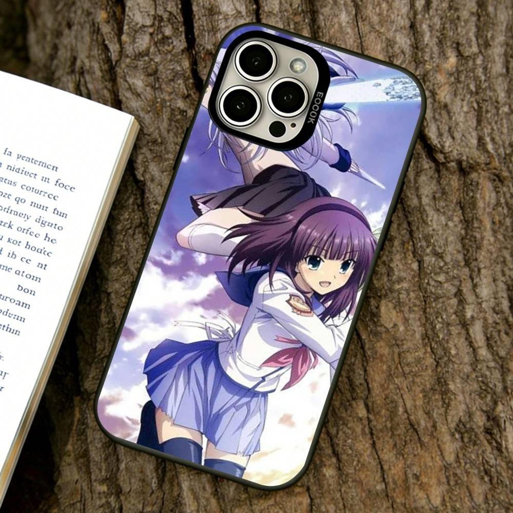 

Чехол для телефона Angel Beats для iPhone 17,16,15,14,13,12,11 Plus,Pro Max,XS, Цветная Посеребренная Внутренняя Крышка iPhoneXsMax