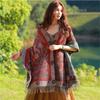 Spring and Autumn New Jacquard Shawl Core-spun Yarn Warm Windproof Scarf Xizang Yunnan Travel Scarf