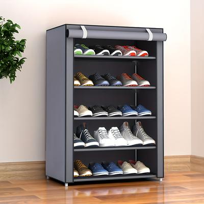 6/8-warstwowy prosty regał na buty, wielowarstwowy, oszczędzający miejsce, ekonomiczny, domowy, pyłoszczelny schowek, szafka na buty, do akademika, przedpokoju, do wnętrz, prosta szafka