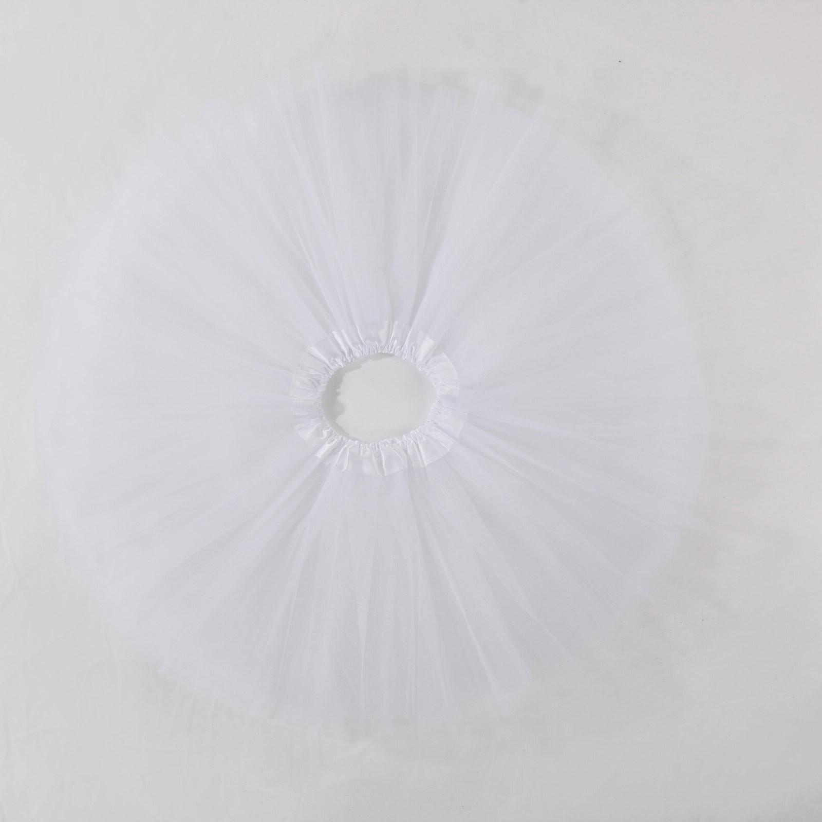 

Дитяча спідниця, одяг для немовлят, 5-шаровий тюль для дівчаток і малюків One size білий