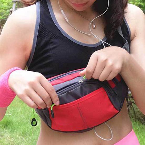 Utendørs Sport Midjeveske Lommebok Herre Dame Bum Belte Vanntett Nylon Fanny Pack