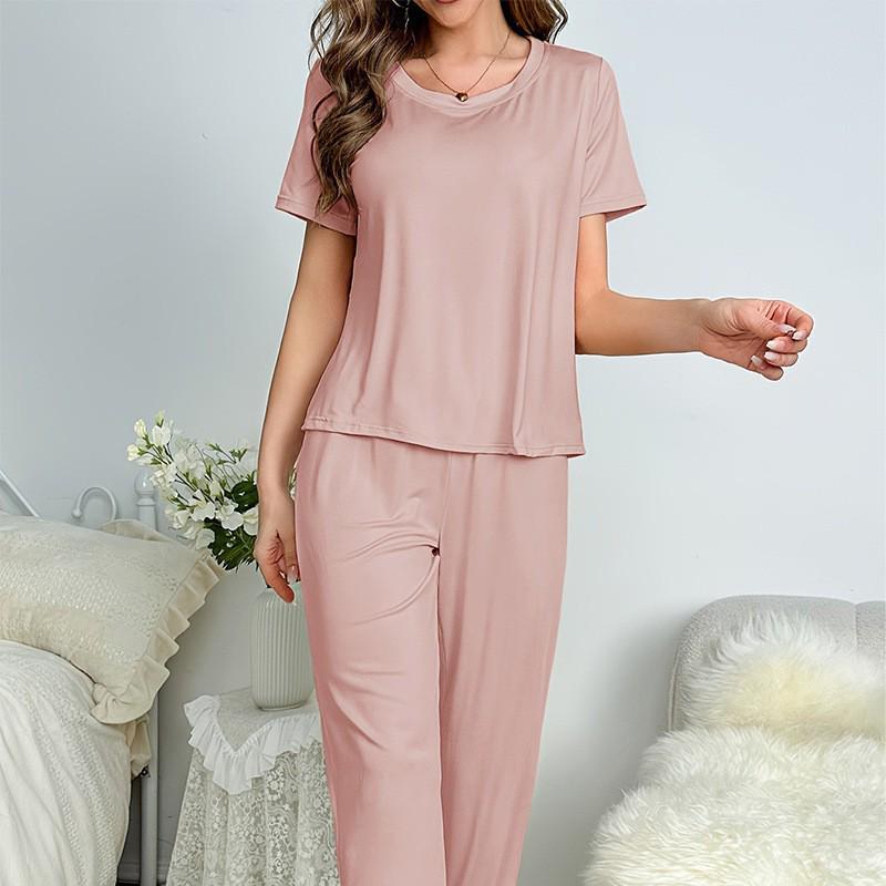 Vielseitiges Damen Sommer Pyjama Set: Bequemes lässiges zweiteiliges Outfit für zu Hause oder im Freien, europäischer und amerikanischer Stil 2025