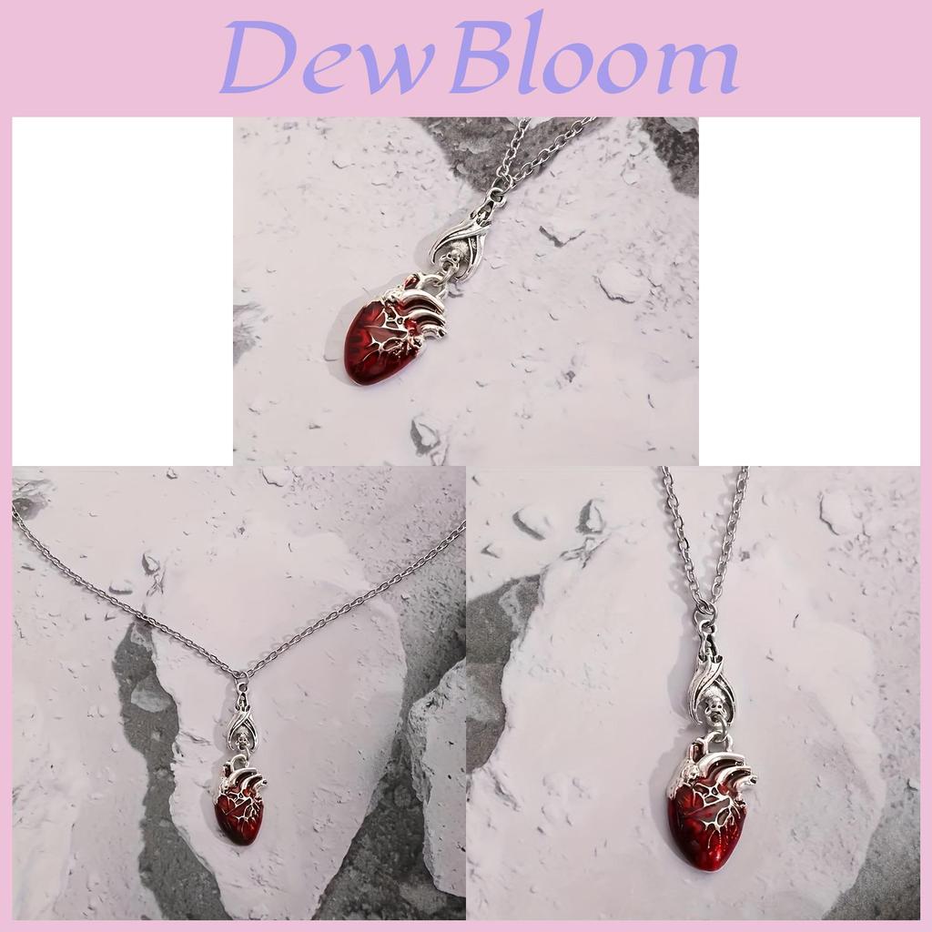 Batshaped Heart Pendant Necklace With Gothic Bohemian Style For Women
