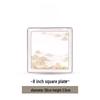 Mod Lanka New Chinese Light Luxury Ceramic Square Plate