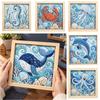 Ocean Series DIY Fabric Art Kit Crab Turtle Whale Fabric Art Kit Fabric Art Handmade Set  Gift