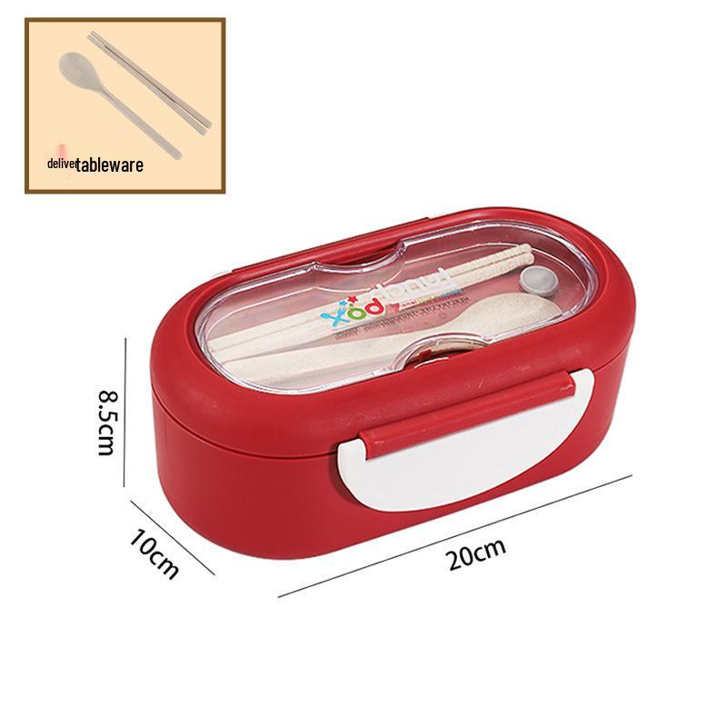 Portable Wheat Straw Bento Box: Insulated, Multi-Compartment, Japanese-Style, Microwave Safe for Office Workers & Students