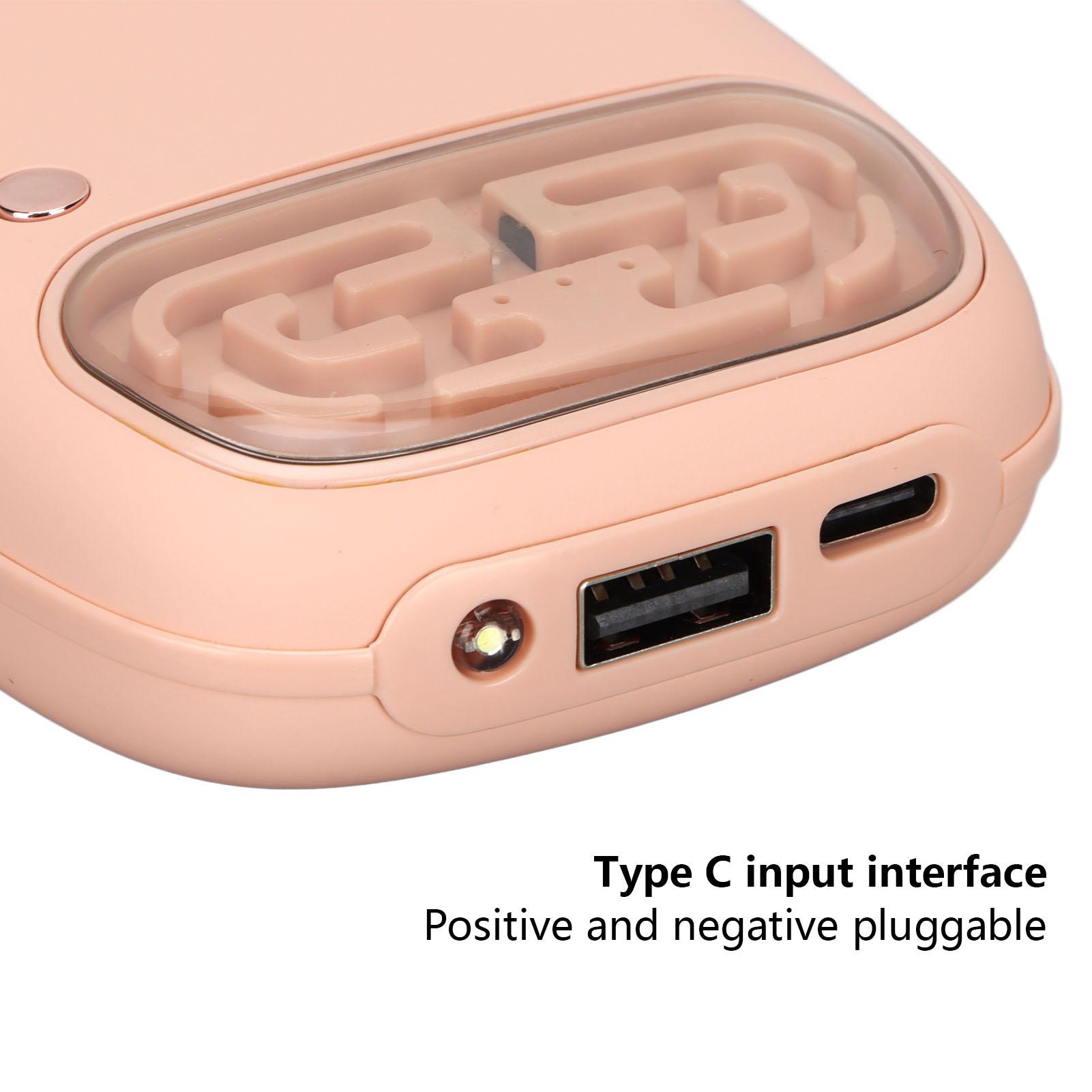 Electric Hand Warmer 10000mAh Power Bank Portable USB Rechargeable Hand Warmer with Flashlight for Winters