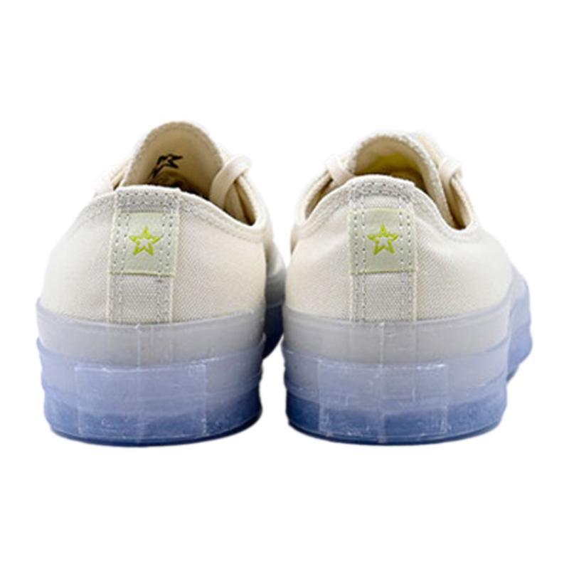 Converse 1970s Chuck Taylor All Star Clear Jelly Sole Minimalist Low-Top Canvas Unisex White Blue