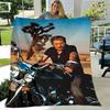 French rock star Johnny Hallyday print blanket picnic blanket vintage blanket home travel birthday gift bed blanket thin blanket