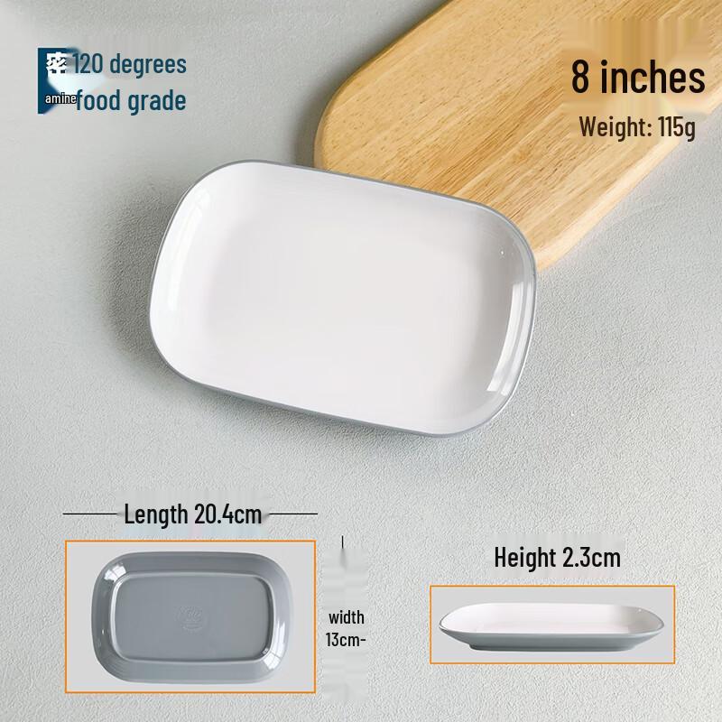 

Lijia Two-Tone Melamine Serving Plates