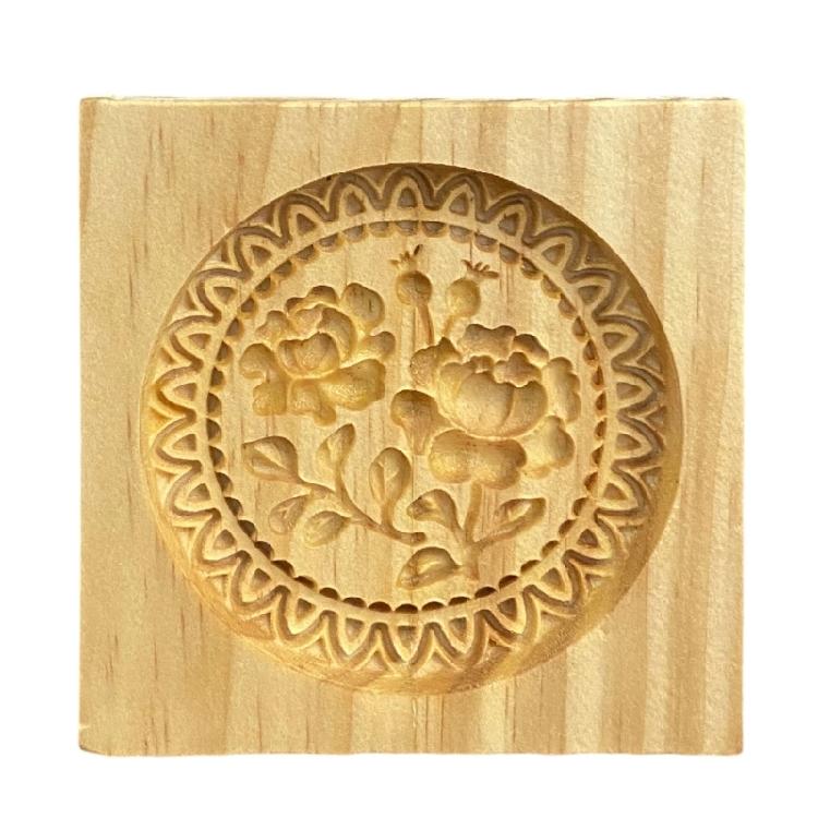 Classical Wood Cookie Molds With Unseamed Releases Feature Natural Materials Construction Perfect For Shaping Cookie And Chocolates