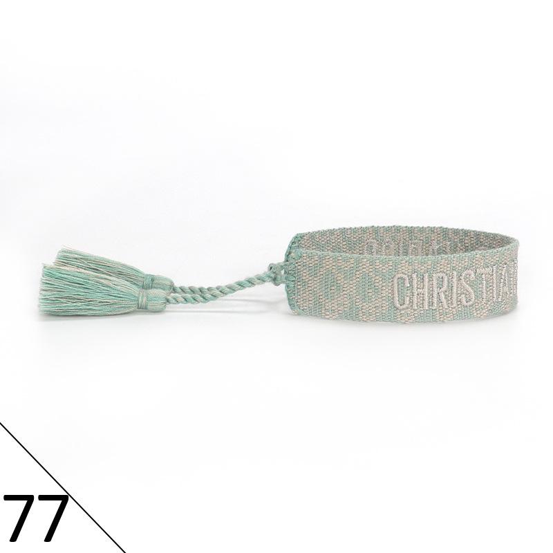 Handmade Embroidered Friendship Bracelet with Tassels for Women