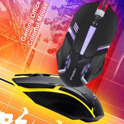 E-sportowa przewodowa mysz USB Kolorowa mysz gamingowa LED 5000 DPI Myszki przewodowe Optyczna przewodowa mysz dla graczy Do komputera stacjonarnego, laptopa, PC